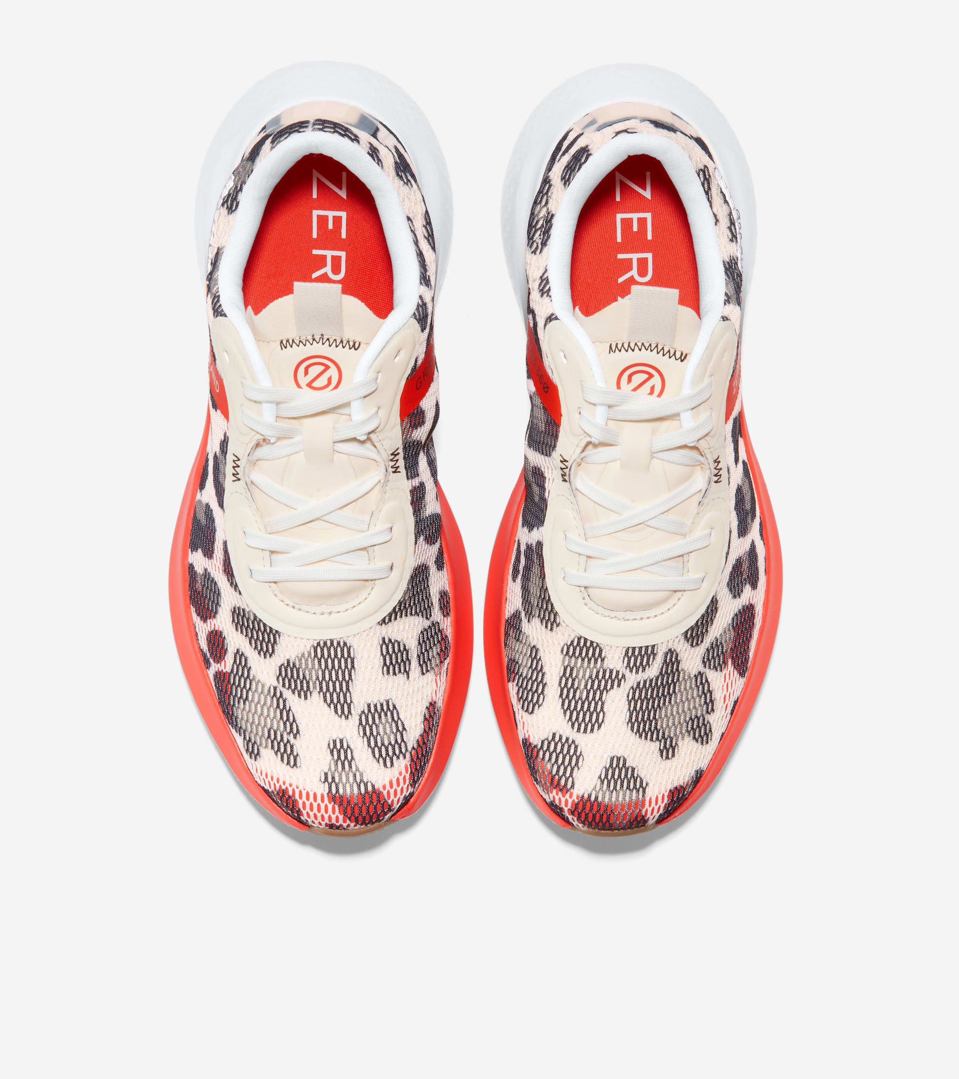 W23518:LEOPARD SUBLIMATRED MESH/ SHORTBREAD HEEL/ CHERRY TOMATO FB/ WHT MIDSOLE
