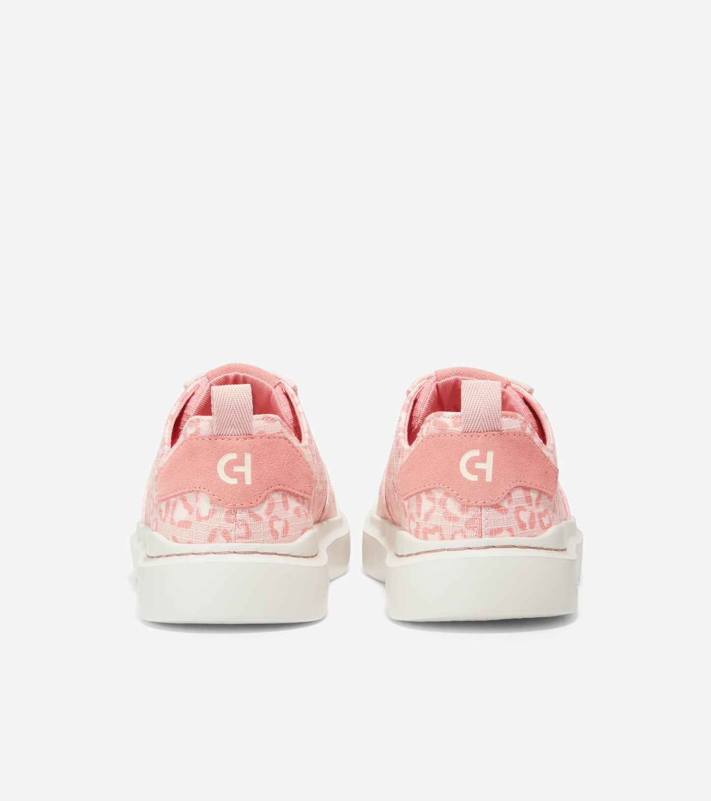 W23819:PRINT / PEACH WHIP / ROSETTE / IVORY  / CH DARK COFFEE