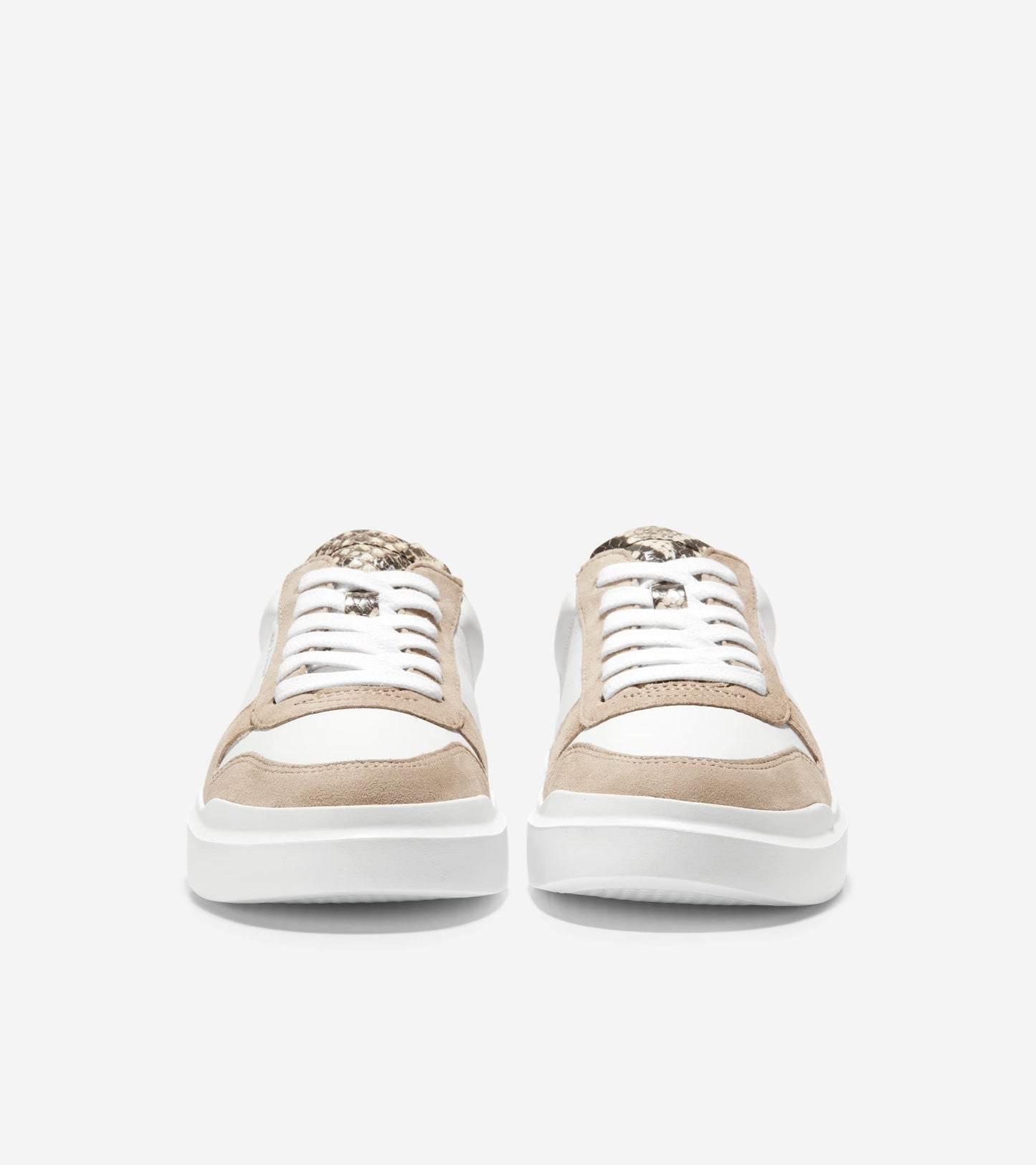 W25324:WHT LTH QTR & VAMP/ CH MORTAR SUEDE MUDGUARD/ SOHO SNAKE TAB & HEEL/ BLK FB/ WHT