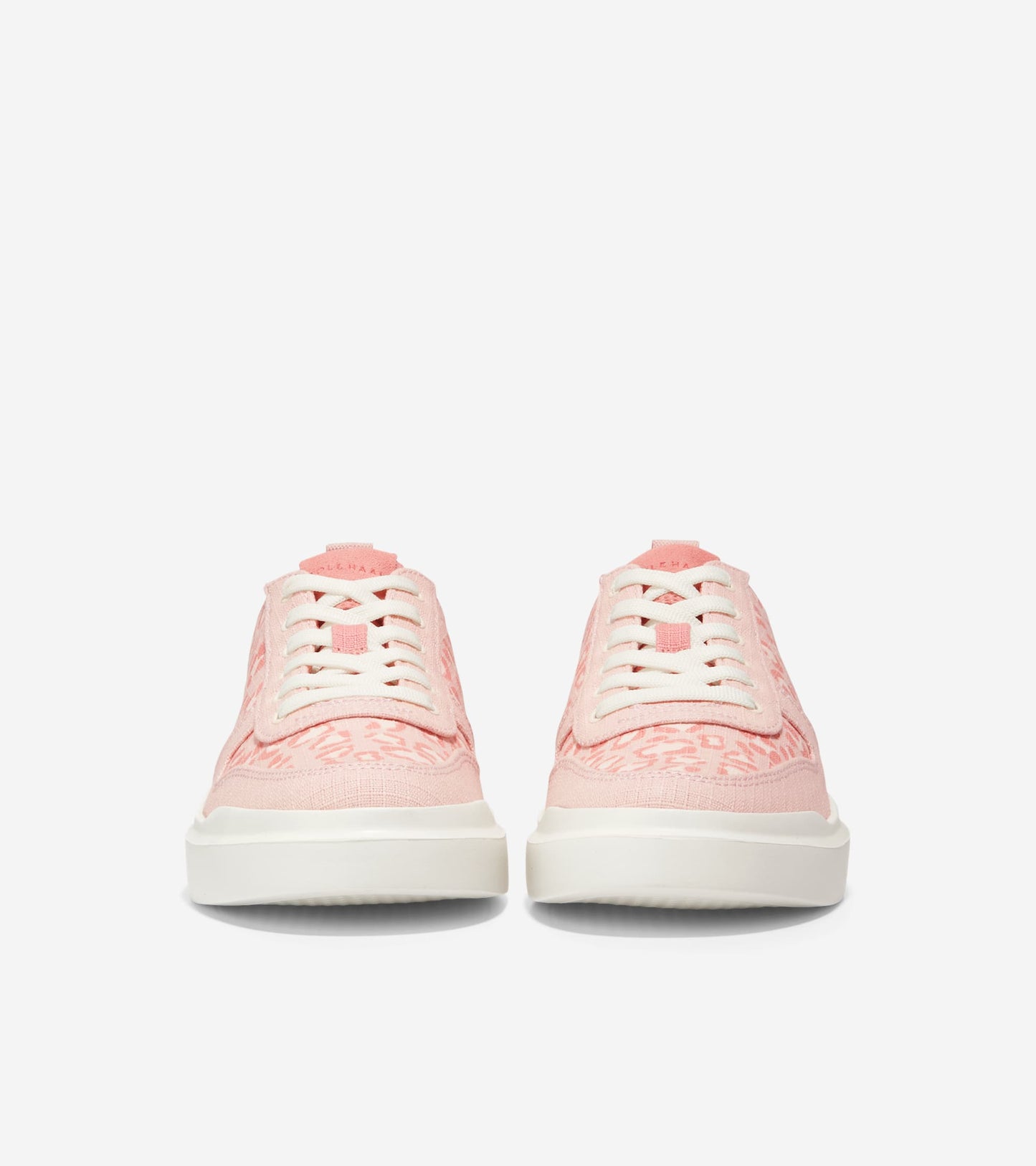 W23819:PRINT / PEACH WHIP / ROSETTE / IVORY  / CH DARK COFFEE